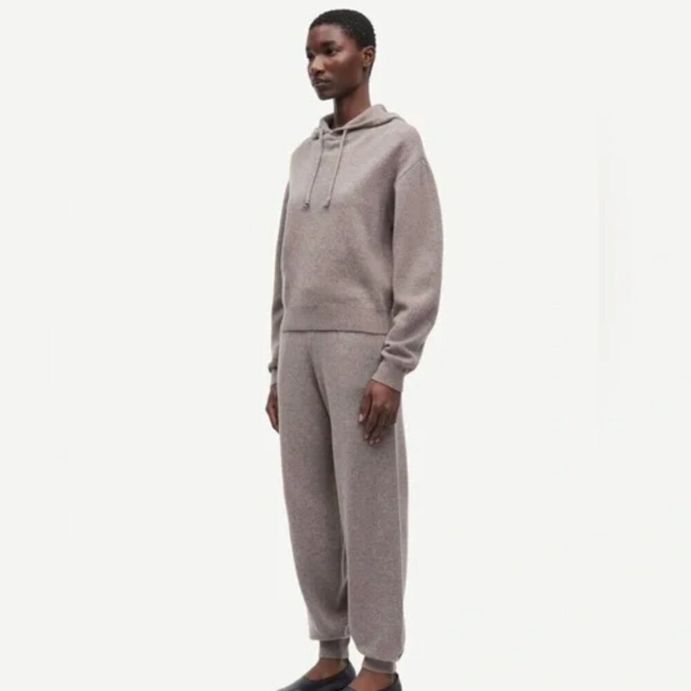 Samsoe Samsoe Sacharlotte Knit Hoodie 15010 and Knit Pants Set Size Medium